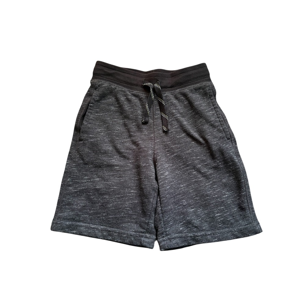 365 Kids Boys Black Heather Athletic Shorts Pockets‎ size 7